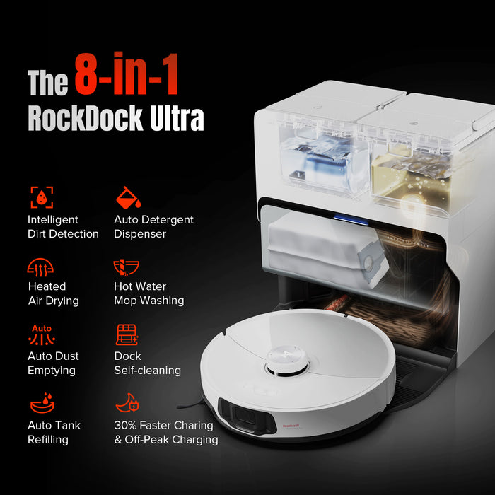 roborock s8 maxv ultra z 8-w-1 rockdock ultra