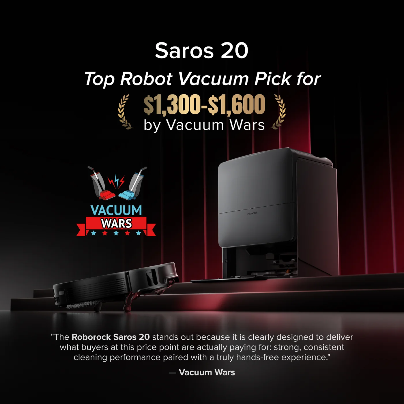 roborock saros 20 – podwozie adaptilift 3.0 zapewniające płynny przejazd progowy